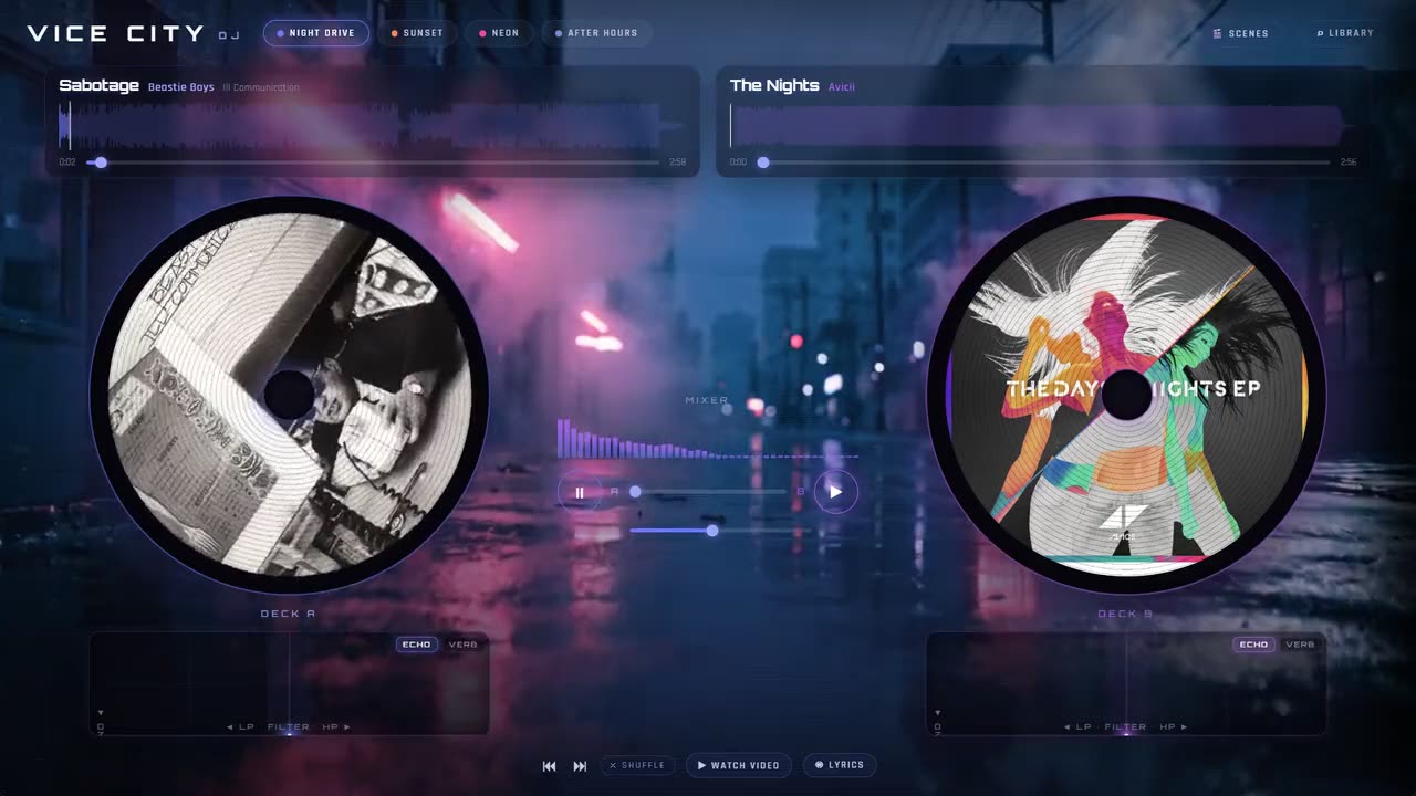 VICE CITY, the resident DJ, filmed running